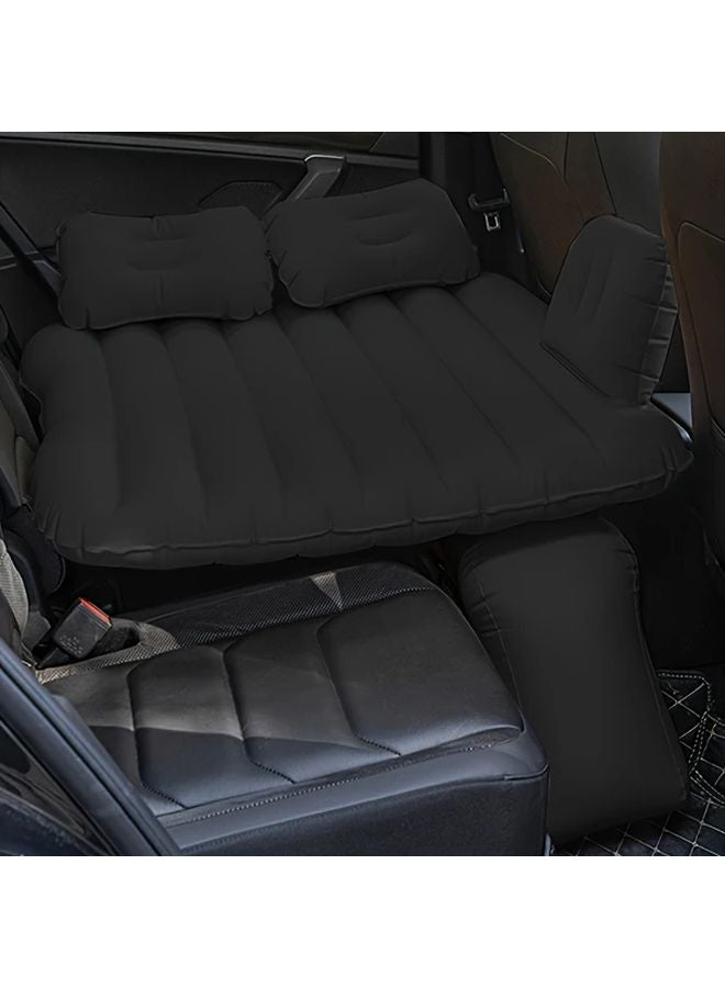Grey Portable Inflatable Car Seat Bed Air Mattress with Pump for SUV RV Camping Travel - Image 3